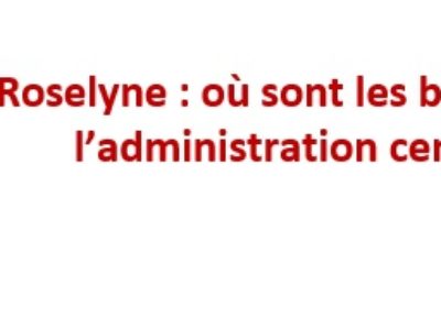 Allô Roselyne : où sont les bilans sociaux de l’administration centrale ?