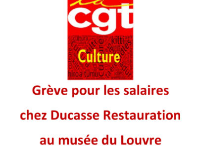 Grève pour les salaires chez Ducasse Restauration au musée du Louvre
