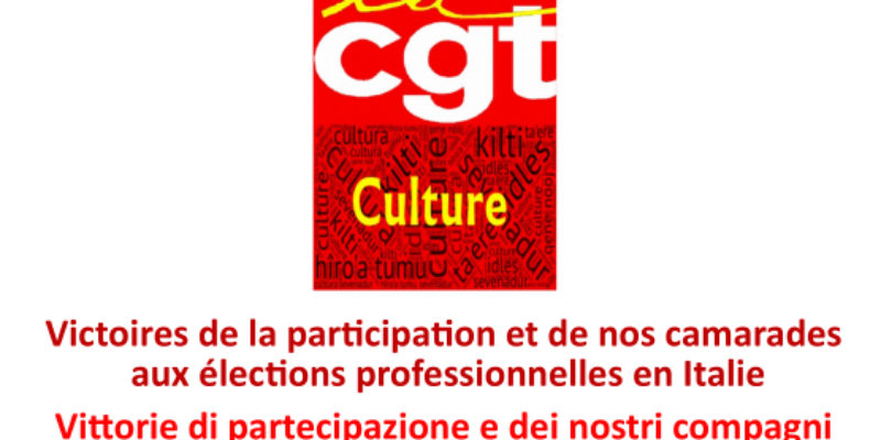 Victoires de la participation et de nos camarades aux élections professionnelles en Italie