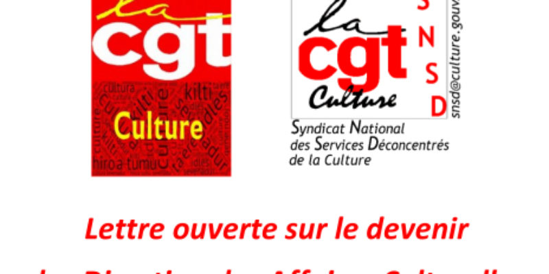 Lettre ouverte sur le devenir des Direction des Affaires Culturelles