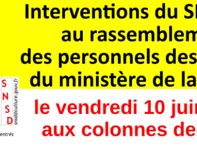 Le service public de la culture en devenir ! Les services déconcentrés