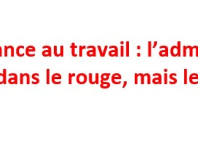 Souffrance au travail : l’administration centrale est dans le rouge, mais les lignes bougent