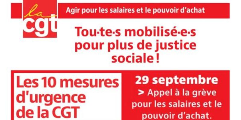Pouvoir d’achat : Les dix mesures d’urgence de la CGT