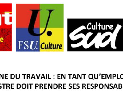 MÉDECINE DU TRAVAIL : EN TANT QU’EMPLOYEUR, LA MINISTRE DOIT PRENDRE SES RESPONSABILITÉS !