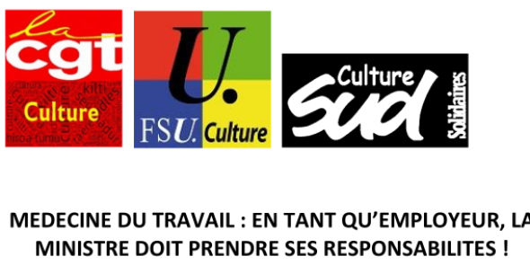 MÉDECINE DU TRAVAIL : EN TANT QU’EMPLOYEUR, LA MINISTRE DOIT PRENDRE SES RESPONSABILITÉS !