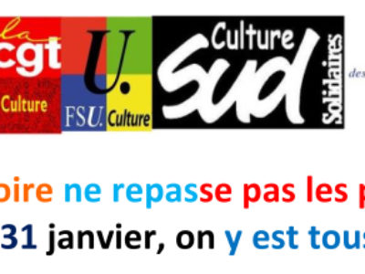 L’histoire ne repasse pas les plats : le 31 janvier, on y est tous !