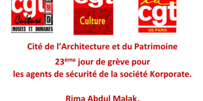Rima Abdul Malak, c’est votre Ministère, c’est votre responsabilité !