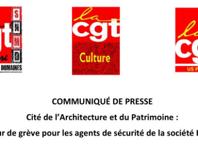 Cité de l’Architecture et du Patrimoine : 11ème jour de grève pour les agents de sécurité de la société Korporate.