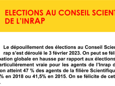 ARCHEO -Résultats des Elections au Conseil Scientifique de l’Inrap