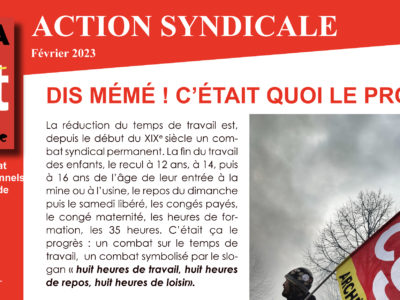 Archéologie – Action Syndicale Février 2023