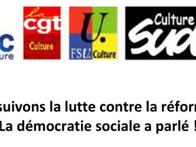 Le 23 mars, poursuivons la lutte contre la réforme des retraites !