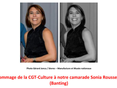 Hommage de la CGT-Culture à notre camarade Sonia Rousseau (Banting)