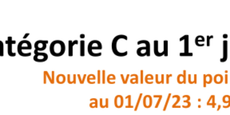 Catégorie C au 1er juillet 2023