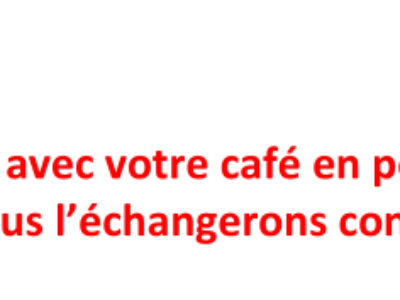 Venez avec votre café en poudre (EPISODE 2) : «nous l’échangerons contre une truelle» !