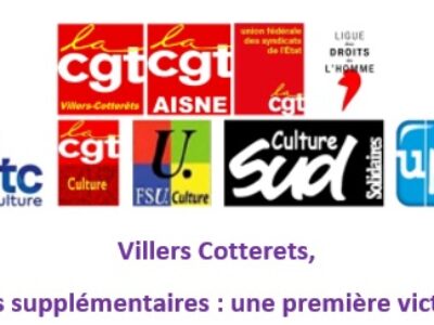 Villers Cotterets, 15 emplois publics supplémentaires : une première victoire dans l’unité !