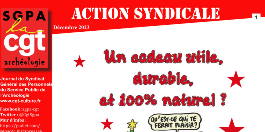 Action syndicale SGPA – Décembre 2023
