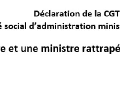 Un ministère et une ministre rattrapés par l’actualité des luttes