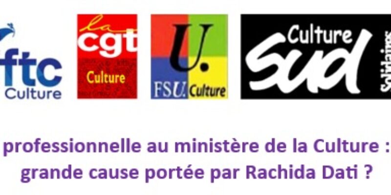 L’égalité professionnelle au ministère de la Culture : vers une grande cause portée par Rachida Dati ?