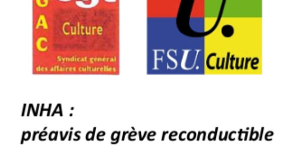 INHA : préavis de grève reconductible sur une période d’un mois à partir du 28 mai 2024