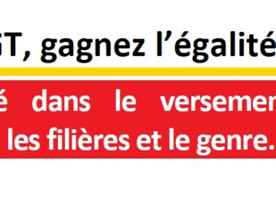Avec la CGT, gagnez l’égalité pour nos primes !