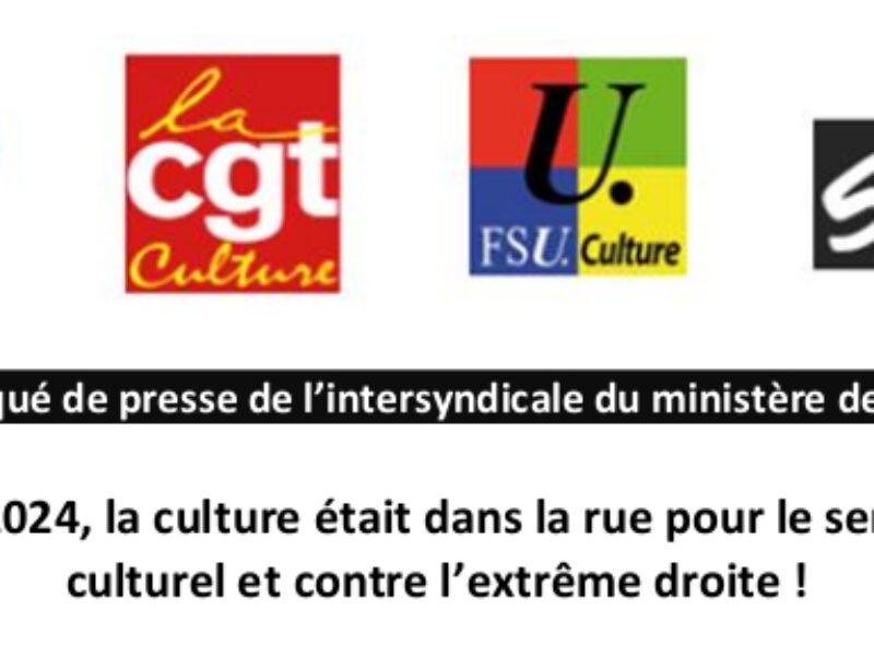 Le 20 juin 2024, la culture était dans la rue pour le service public culturel et contre l’extrême droite !