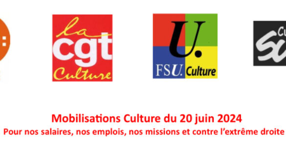 Mobilisations Culture du 20 juin 2024